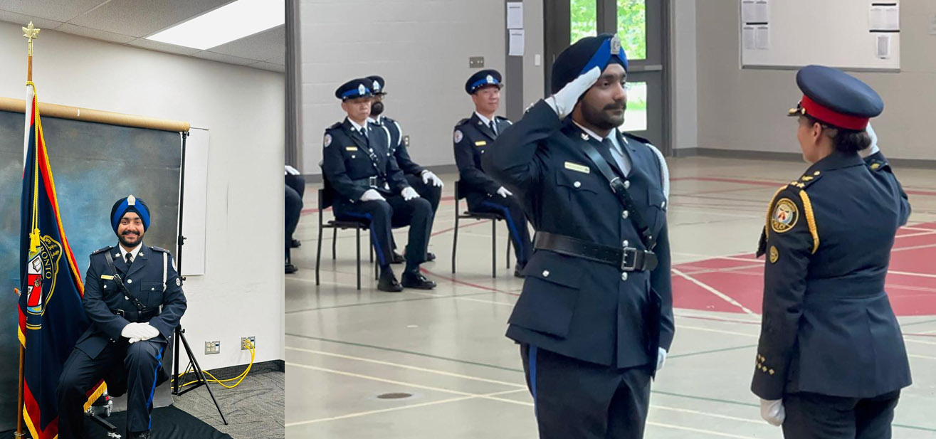 'Toronto Police Parking Enforcement Officer' became the son of Patiala in Canada
